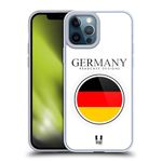 Head Case Designs Germany German Deutschland Flag Flag Patches Soft Gel Case Compatible With Apple iPhone 12 Pro Max