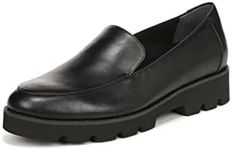 Vionic Womens Charm Kensley Comfort Loafers- Supportive Walking Shoes for Heel Pain, Plantar Fasciitis with Orthotic Insole Arch Support That Corrects Pronation and Alignment Med-Wide Fit, Sizes 5-12, Black Nappa, 6