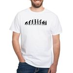 CafePress Computer Office Evolution White T Shirt Men's Traditional Fit White Casual Tshirt