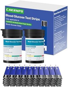 CAKRNPS Blood Glucose Test Strips, 100 Count Blood Sugar Test Strips for Diabetes, Accurate, Auto Code, Compatible with All CAKRNPS Glucometer for Easy Blood Sugar Testing (No Monitor)