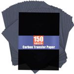 PSLER 150 Sheets Carbon Paper Sheets, Carbon Transfer Paper for DIY Woodworking, Paper, Canvas and Other Art Craft Surfaces(7.3 by 10 Inch)