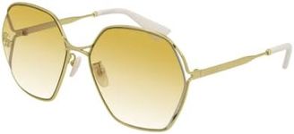 Gucci GG818SA 004 63MM Gold/Yellow 