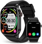 2024 Smart Watch for Men Women, Infrared True Blood Oxygen Monitor, 2.04 inch AMOLED Display, Heart Rate Blood Pressure Sleep Monitor, IP68 Waterproof Fitness Tracker Compatible with Android and iOS