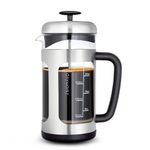 Easyworkz Stainless Steel French Press 1000ml Coffee Tea Maker with Soft Grip Handle