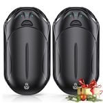 2-Pack Hand Warmer Rechargeable 6000mAh OUTJUT Portable Pocket Warmer 3 Heating Modes USB Electric Split Rechargeable Hand Warmer Suitable for Outdoor Sports, Camping, for Reno Patients