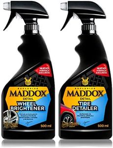 Maddox Detail - Wheel Care Kit 2x500ml | Kit Limpieza Coche | Hidratador de Plásticos y Llantas | Abrillantador Coche y Moto| Hidratador de Gomas Coche | Versátil y Fácil de Usar | Kit Detailing Coche