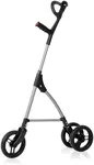 DAILYLIFE Rollator Walker for Seniors & Caregivers - Steerable Cane with 7.5" Wheels, Adjustable Height, Folding Design, Lightweight Aluminum Frame - White