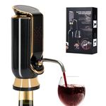 Upgrade 4-IN-1 Electric Wine Aerator, Dispenser, Preserver and Vacuum Saver, Electric Liquor Decanter Pourer Adjustable Quantity Liquor Wine Pump for Improve The Taste, Aroma, and Freshness of Wine