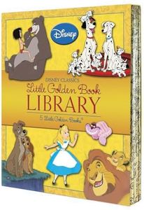 Disney Classics Little Golden Book Library (Disney Classic): Lady and the Tramp; 101 Dalmatians; The Lion King; Alice in Wonderland; The Jungle Book