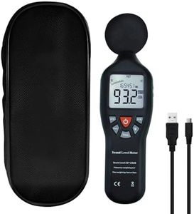 Decibel Meter, Sound Level Meter,Portable Noise monitor with 30dB~130dBA Measuring Range, LCD Backlight Display, Compact Tripod Mount, Noise Measurement Professional Instrument