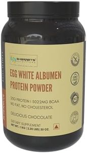 Sharrets Egg White Protein Powder, 1Kg Chocolate - Perfect for Athletes, Bodybuilders, and Health Conscious.
