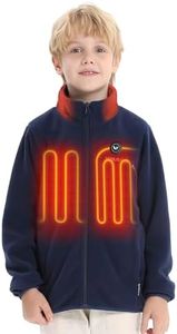 Venustas Kids Heated Fleece Jacket with 7.4V Battery Pack, Boys Girls Youth Electric Heated Coat for Winter