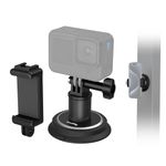 SMALLRIG Magnetic Camera Mount, Tripod Powerful Camera Mount with Action Camera Adapter & Phone Holder, Camera Car Mount, Magnet Camera Mount for Gopro, for Insta360 and Phone, for Car and Gym - 4347