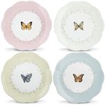 Lenox 6444731 Butterfly Meadow 4-Piece Dessert Plate Set