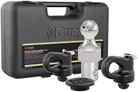 CURT 60639 Puck System Gooseneck Hitch Kit, Fits Select Chevy, Ford, GMC, Nissan Trucks, 38,000 lbs. GTW, 2-5/16-Inch Ball, Pucks Required