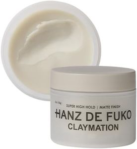 Hanz de Fuko Claymation – Premium Men’s Hair Styling Clay – Super High Hold, Matte Finish – Certified Organic Ingredients, 2 oz.
