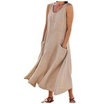 SCBFDI Long Evening Dresses for Women UK Mother of The Bride Dresses Purple Dresses for Women UK Plus Size Maxi Dress Ladies Tea Dresses Wedding Dress White Ladies Dresses Size Beige 5XL