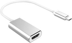 ULTRABYTES USB Type C to DisplayPort DP Video Adapter Cable Compatible for Mac Book A ir Pro Laptop Phone i Pad Pro Galaxy Del l H P S urface (UB-C to-DP-ADP)