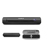 Ambir TravelScan Pro Go Bundle Portable USB Powered Compact Document, Business Card and Receipt Scanner for Windows PC's with Hard Shell Travel Case