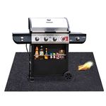 Under Grill Mats,Flame Retardant BBQ Grilling Gear for Gas,Absorbing Grill Pads,Durable Washable Floor Mat Protect Decks and Patios from Grease Splatter and Messes (Grill Mats 37.4inches x 60inches)