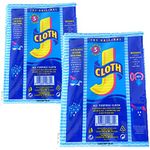 Johnston & Johnson J Cloths All Purpose Reusable Washable Cleaning Cloths 5 pack x 2