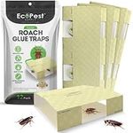 Roach Trap – 12 Pack | Sticky Indoor Glue Traps for Roaches and Other Bugs and Crawling Insects | Adhesive Cockroach Motel, Bait Trap, Monitor, Killer, and Detector for Pest Control