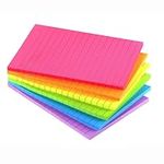 Lined Sticky Notes 4X6 in Bright Ru