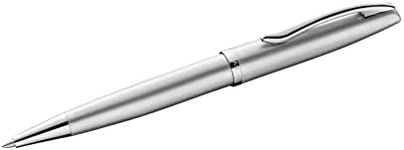 Pelikan Jazz Noble Ballpoint Pen, Silver, for Right-Handed and Left-Handed Users, Elegant Metal Ballpoint Pen in Gift Box, 821797