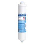 APEC 5-TCR-3-8 US MADE 10" High Flow Inline Carbon Filter with 3/8" Quick Connect For Reverse Osmosis Water Filter System (For Upgraded System)