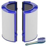 Leemone 360° Combi 2 in 1 HEPA+Carbon Replacement Filter Compatible with Dyson TP06 HP06 PH02 PH01 PH03 PH04 HP09 TP09 HP07 TP07 TP10 HP10, H13 Grade True HEPA Replacement Filter, Blue