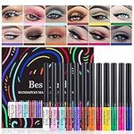 12 Colors Matte Liquid Eyeliner Set UV GlowNeon Rainbow Colorful Eyeliner Pencil Waterproof Long Lasting Smudge-proof Eye Liners Makeup Set Gift For Women (Set A)