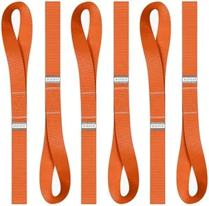 Soft Loop Tie Down Straps - 1,500 Load Capacity & 4,500 Lbs Breaking Strength - 6 Pack - Loops for Securing ATV, UTV, Motorcycles, Scooters, Dirt Bikes, Lawn & Garden Equipment - by AUGO