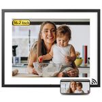 NexFoto 16.2 Inch 32GB WiFi Extra Large Digital Photo Frame Smart Digital Picture Frame HD IPS Touch Screen, Remote Control, Auto-Rotate, Share Photos Video via App & Email, Gifts for Mom Men