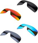 OOWLIT 4 Pieces Replacement Sunglass Lenses Compatible with Oakley Oil Rig Polarized