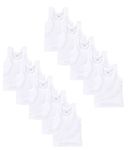 GMR Boys Cotton Vest White (Pack of 10) - 75cm