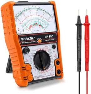 SNAKOL Analog Multimeter SK-88C,Pointer Multimeter，External Magnetic Multimetro,AC DC Volt 2500V,DC Current 10A,Rx 100K,Batt Tester,Diode/LED Testing,Remote Control Detection,11 Function,24 Range