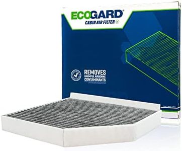 ECOGARD XC36071C Premium Cabin Air Filter with Activated Carbon Odor Eliminator Fits Audi Q5 2009-2017, A4 Quattro 2009-2016, A5 Quattro 2008-2017, A4 2009-2016, S5 2008-2018, S4 2010-2018