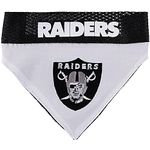 NFL Dog Bandana - Oakland Raiders Reversible PET Bandana. 2 Sided Sports Bandana with a Premium Embroidery Team Logo, Large/X-Large. - 2 Sizes & 32 NFL Teams Available