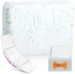 Dog Diaper Liners for Male and Female Dogs, 130ct, Super Absorbent Disposable Dog Diapers Booster Pads fit Most Pet Belly Bands and Wraps (X-Large)