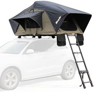 Meedo Car Rooftop Tent, Outdoor Camping with Soft Shell Cover Tents RTT, Light Weight Soft Shell Roof Top Tent 2-3 Person 4 Season Camping, Waterproof for Pickup Truck, Jeep, SUV, Van, Trailer