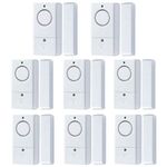 Window Door Alarm for Kids Personal Home Security Alarms with Chime for House, RV, Office, Business Safe (8Pack)