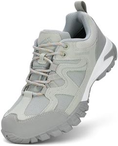 CC-Los Women's Lightweight Waterproof Hiking Shoes for Walking, Outdoor & Climbing Grey Size 11