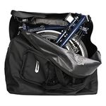 UBORSE Folding Bike Travel Case 14-16 inch Foldable Bike Carry Bag Bicycle Transport Storage Case for Airplane Car Train Trip