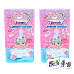 Baby Secrets Bathtime Surprise New! Shower Playset (2 Pack) with 2 GosuToys Stickers