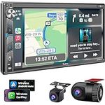 Double Din Car Stereo with Dash Cam