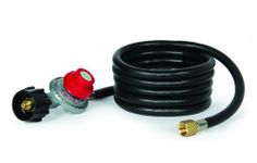 Camco 58034 8' Propane Hose with Regulator for Little Red Campfire