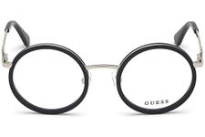 GUESS Black Round Full rim Frames for Women - GU2730 50 001