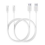 MaGeek USB Type C Cable, (2-Pack)(1.8m / 6ft) Extra Long USB-C to USB 3.0 Cables for Galaxy S8, S8+, MacBook, Nintendo Switch, Sony XZ, LG V20 G5 G6, HTC 10 and More(White)