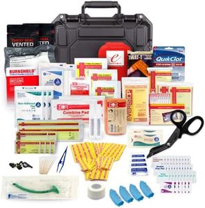MediTac Marine Boat First Aid Medical Kit with Lightweight and Water Proof Black Case