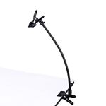 Clamp Mount Double Clip Ajustable Jaws Flex 20" Gooseneck Extension for Gopro Cameras Studio Stand Lighting Accessories (C5060)